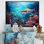Shark Haven Under Water, reproduction d'art sur toile I