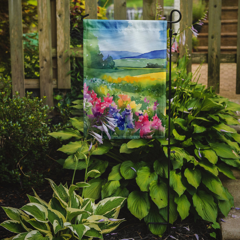 Drapeau de jardin double en polyester H 15,5 po x l 11,25 po