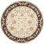 Tapis ivoire / bleu marine crocheté à la main Kapur-26066228