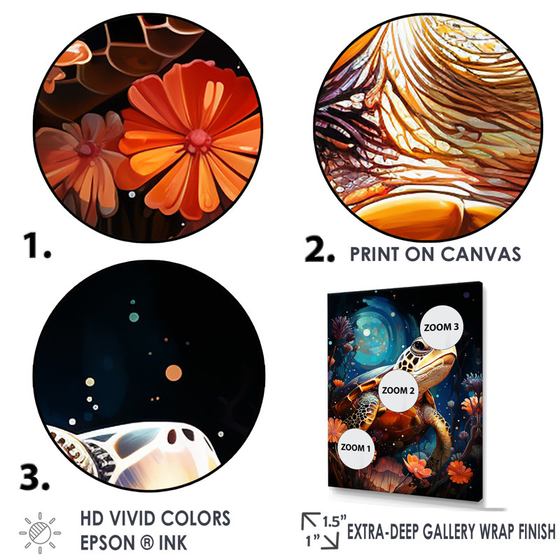 Cosmic Marine Journey I, Cadre simple blanc, H 44 po x l 34 po x P 1,5 po