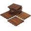 EZ-Floor 12'' L x 12'' W Wood Interlocking Deck Tile in Oiled