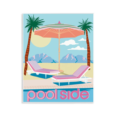  «Preppy Coastal Poolside Wall Art» par Jo Reid