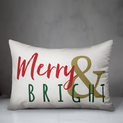  Merry & Bright Throw Pillow