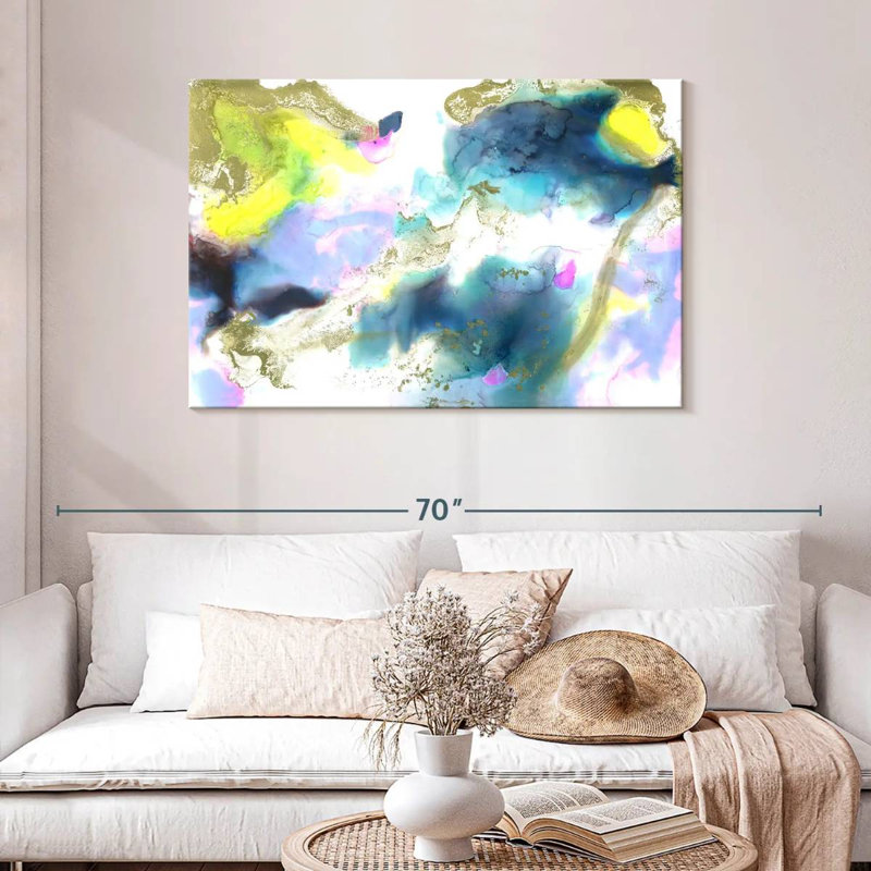Nuage de tempête abstrait Avery, H 30 po x l 45 po