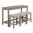 Bar Table Set with Power Outlet, Bar Table and Chairs Set-1548628940
