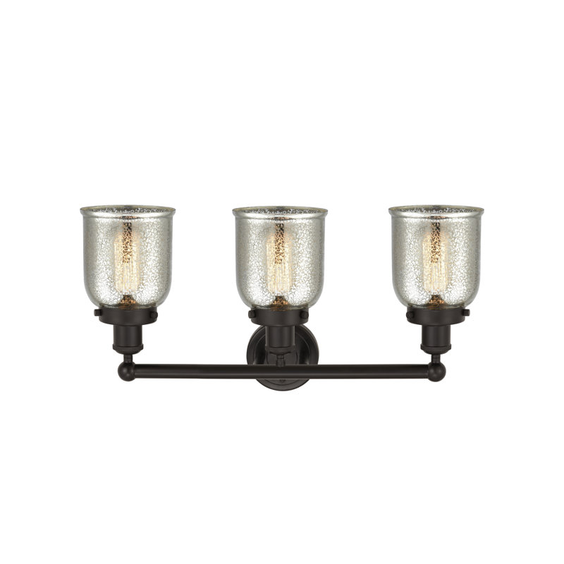 Éclairage de salle de bain à intensité variable à 3 lumières Armoni, Bronze huilé, gris