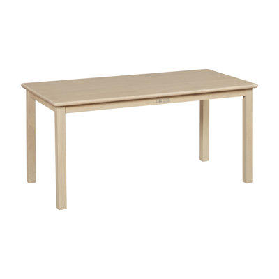 ECR4Kids 24in x 48in Rectangular Hardwood Table with 22in Legs, Kids Furniture