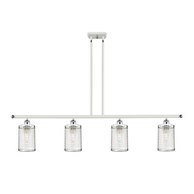 Luminaire suspendu cylindrique à 4 lumières Peraza