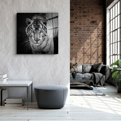 Superbe peinture décorative en verre trempé de 31,5 po x 31,5 po | 100% verre trempé, épaisseur: 0,16 pouce | Imprimé UV pour des couleurs éclatantes et une durabilité | Décoration murale parfaite pour le salon, la chambre à coucher ou le bureau, design élégant et moderne