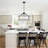 5 - Lights Dimmable Farmhouse Drum Chandelier 21.65 inch Round Metal Cage Light Fixture-1628686710