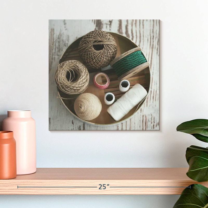 Senne Tray Of Ropes And Threads, 16" H x 16" W