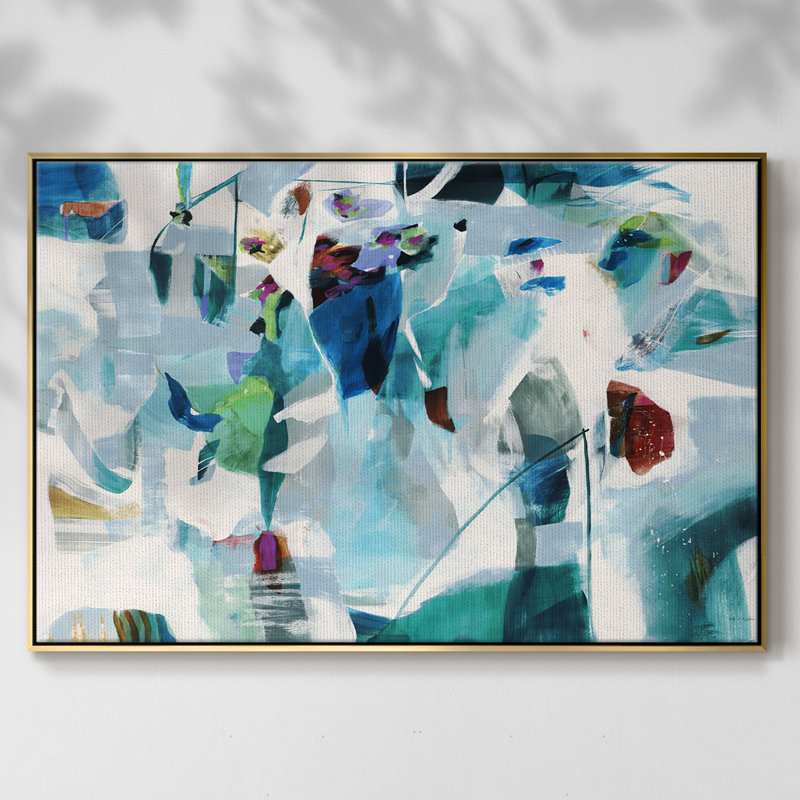 «The Things I Knew», reproduction d'art sur toile, H 27 po x l 41 po x P 2 po, Toile avec cadre flottant or