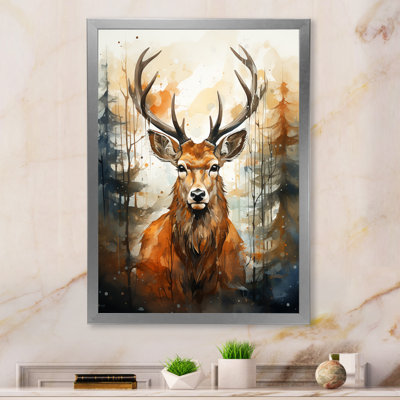 Deer Wonderers V sur toile
