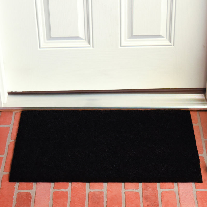 Tapis d'extérieur antidérapant Kasper, L 24 po x L 36 po, Noir