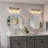 Amora 3-Light Dimmable Rectangular Bathroom Vanity Light With Crystal Shade