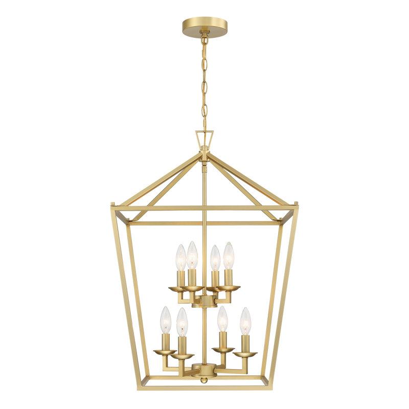 Gabey 8 - Light Lantern Pendant, Gold