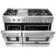 Cosmo 48 po Haven Collection 7 pi. Cu. Cuisinière à gaz double four, 6 brûleurs, plaque chauffante, convection, DEL à bouton, acier inoxydable