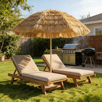 Parasol d'extérieur, parasol de jardin extérieur de style hawaïen, parasol de patio