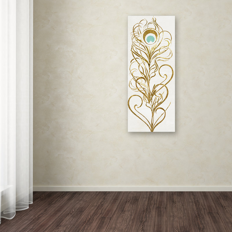 "Jadaya Of A Feather II" par Color Bakery, impression sur toile tendue, H 32 po x l 14 po x P 2 po