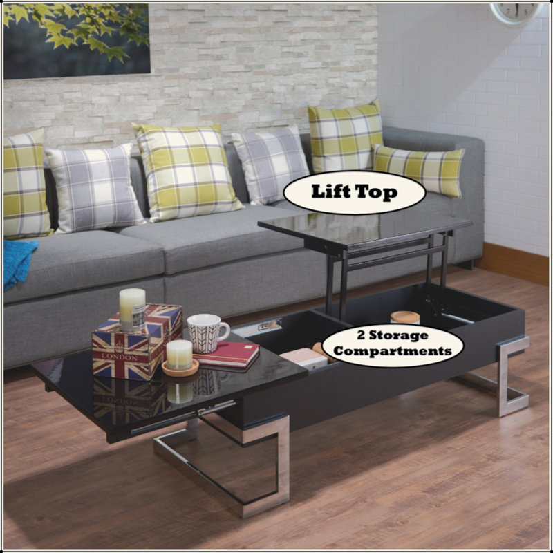 Table basse Calmam, Noir