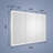 Clayvon 36'' H 48'' W LED Recessed or Surface Mount Frameless Medicine Cabinet with Mirror 6 Shelves, Electrical Outlet and USB
