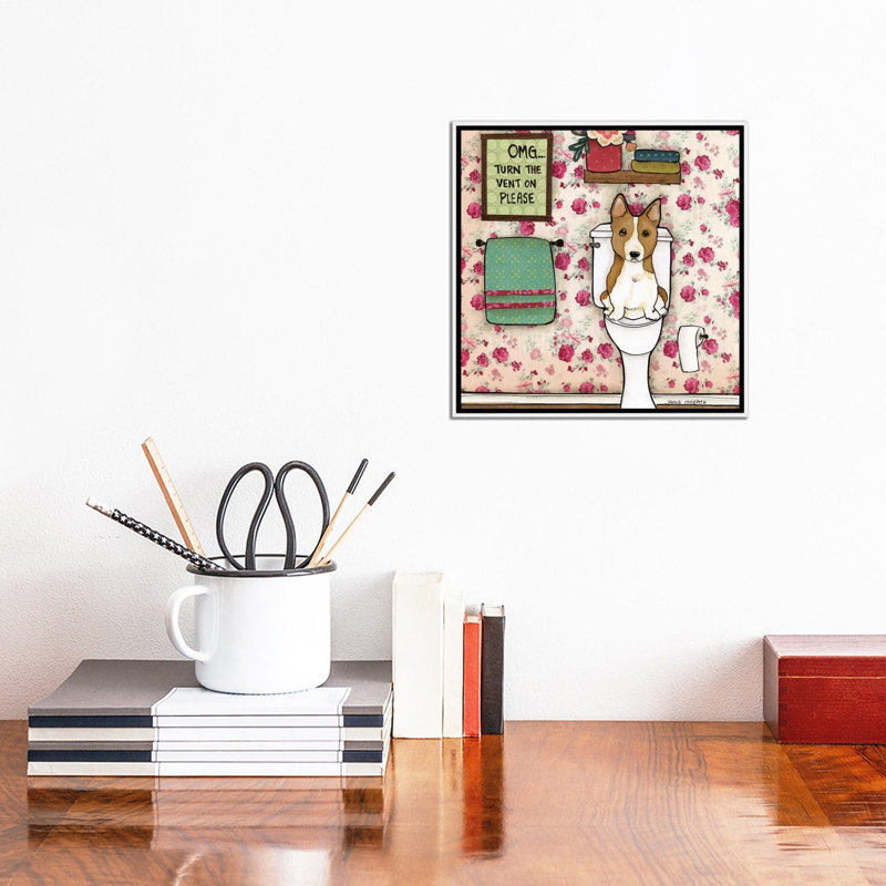 «Turn Vent on» par Jamie Morath, reproduction d'art sur toile tendue, Cadre blanc, H 12 po x l 12 po x P 1,5 po