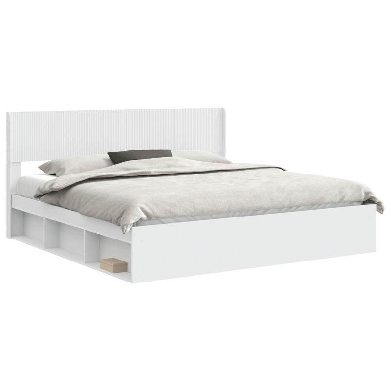 Bed, 200 x 200cm, White