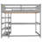 Full Loft Bed With Desk & Shelves-602105775-602105770