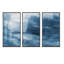 Shades Of Creative Blue - 3 pièces, peinture sur toile-1923884048-1923884063