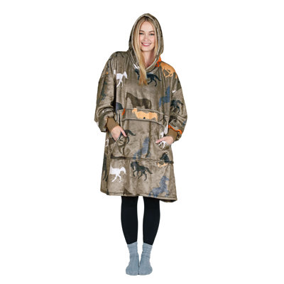 Yorkie Gifts For Yorkie Lovers & Dog Mom, Wearable Blanket Hoodie, Oversized Wea