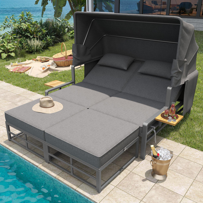 178cm Long Double Chaise with Cushions