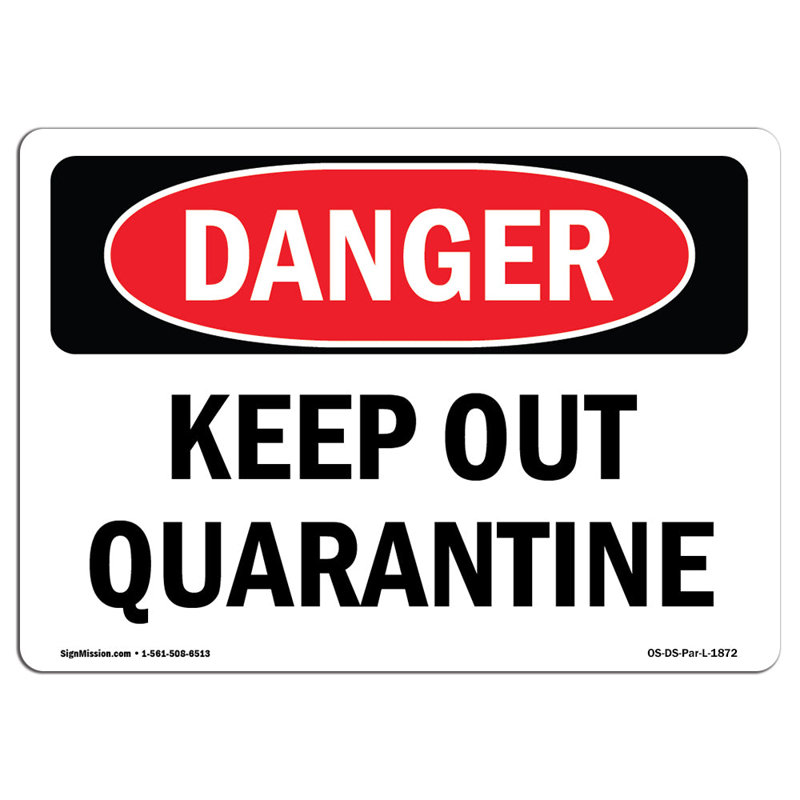 Panneau de danger OSHA, H 12 po x l 18 po x P 0,1 po