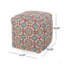 Pouf en tissu fabriqué à la main Amelia, multicolore