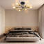 6‑Light Gold Metal Flush Mount Retro Ceiling Light