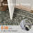 Elora Machine Washable Floral Area Rug With Non-Slip Backing in Black-108414235-106058404
