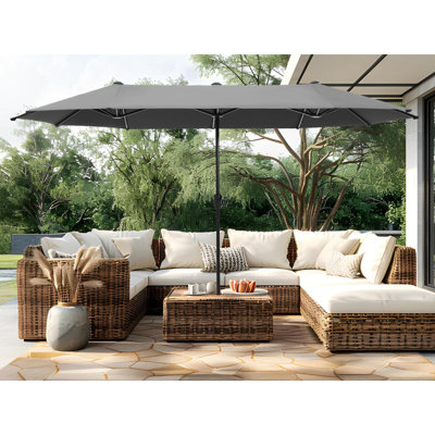 Louwrens 6'' x 8'' Rectangular Market Umbrella