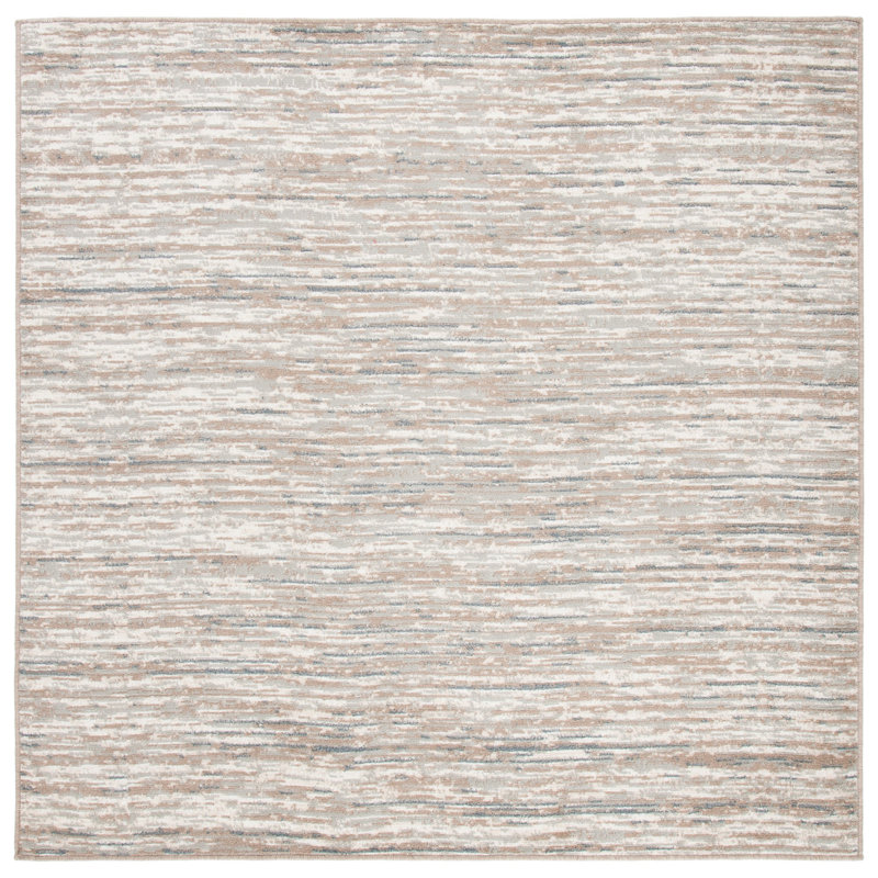 Pyramid Performance Abstract Rug, Square 6'7"