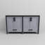 Meuble-lavabo double avec comptoir en quartz blanc-1583414084