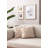 Beige Cushion Cover Set (2 Pieces), 16.9 x 16.9 inches | 100% Polyester Fabric, Durable and Machine Washable | Soft Touch, Stylish Home Decor for Living Room, Bedroom, and Outdoor Spaces
