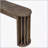 59-inch Long Console Table with Oak Veneer, Curved and Straight Line Design for Farmhouse Entryway, Living Room, and Hallway-11946011