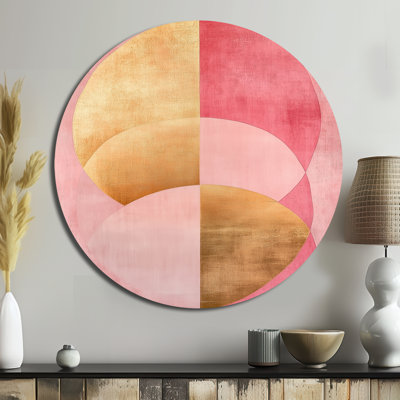 Irada - Abstract Modern Transitional Large Round Metal Wall Art