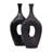 Ethean Decorative Stoneware Ceramic Vase with Sculptural Modern Silhouette and Textured Oval Body for Contemporary Display Appeal-1872821686