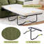 Canapé-lit avec matelas pliable, causeuse avec table d'appoint pliable et deux ports USB pour le salon-1846477652