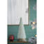 Décoration d'arbre de Noël conique en verre D6,7X18 ", crème