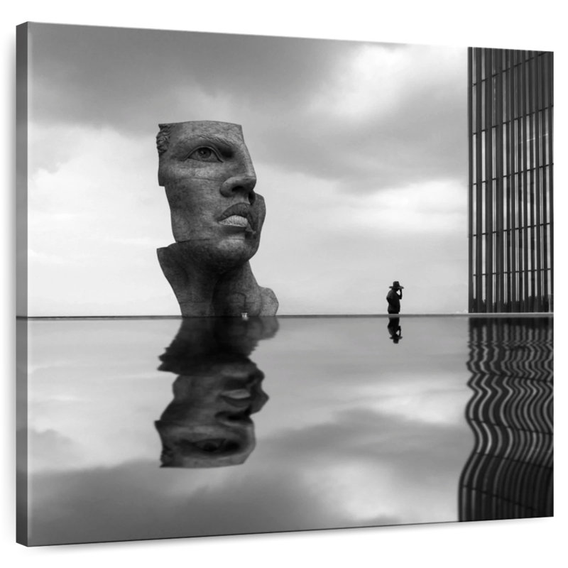 Leisha Face Reflection, 39" H x 39" W