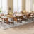 Dining Table with Storage Shelves