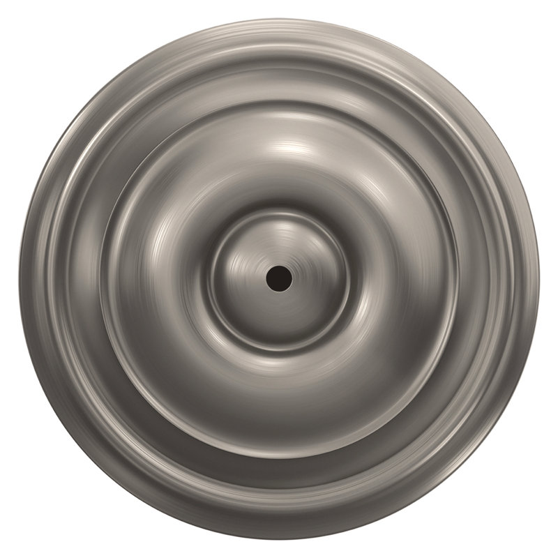 Georgian Privacy Knob Bed and Bath Lock, Distressed Nickel