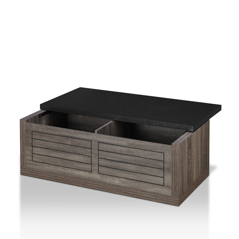Solid Coffee Table with Storage