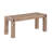 Henry 40" Wide Rustic Industrial Solid Wood With Bronze Metal Inserts Entryway Bench