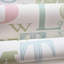 Papier peint pastel, bleu, vert, rose, blanc cassé, enfants, chambre de bébé